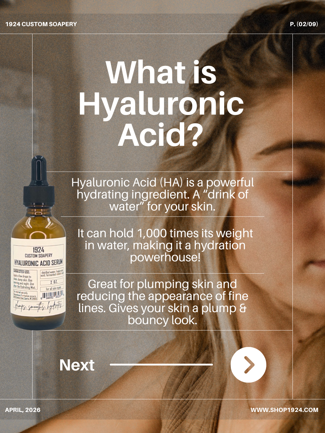 Hyaluronic Acid Serum – 1924 Custom Soapery